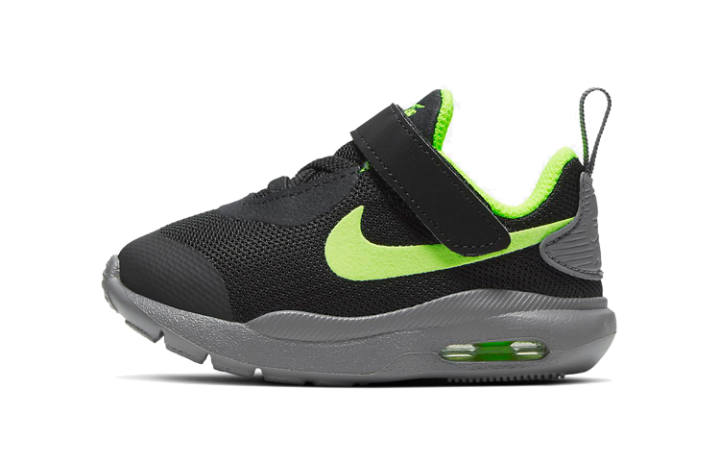 Nike Nike Air Max Oketo Hook and loop Low top Running Shoes Black Yellow Infant And Toddler