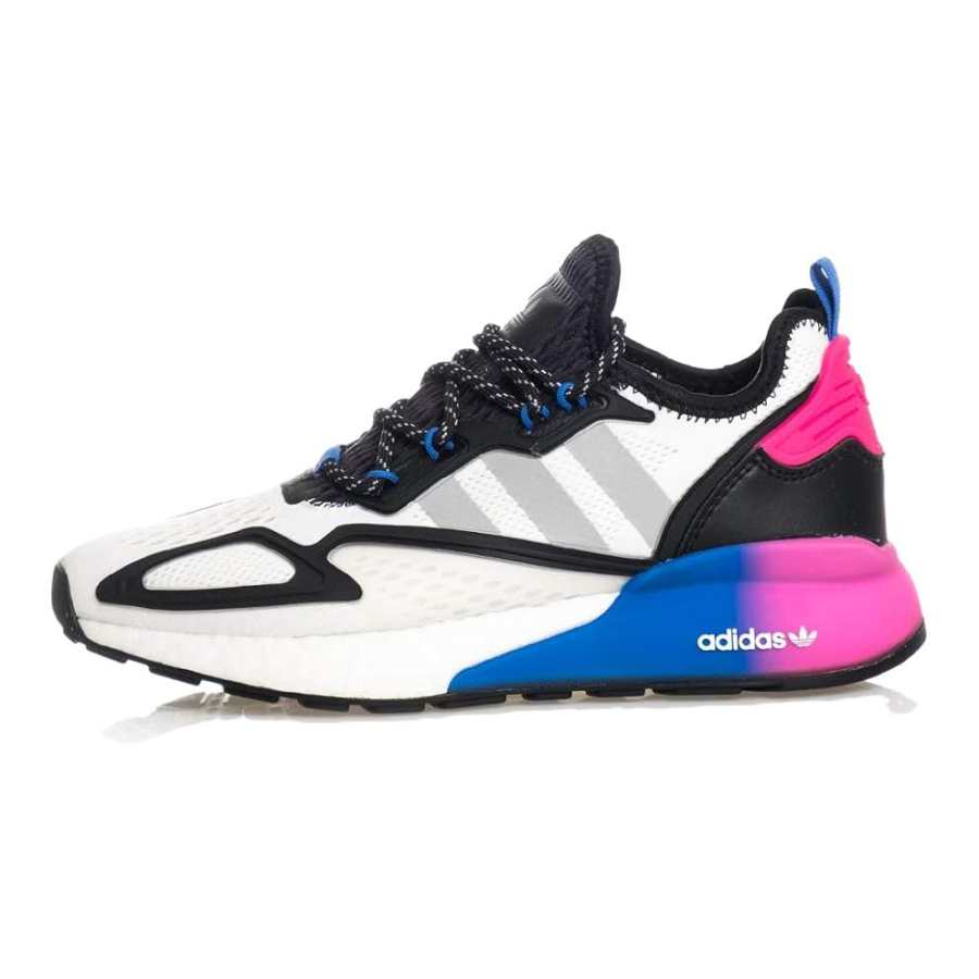 Adidas Originals ZX 2K Boost J Abrasion Resistant Abrasion Resistant Low top Sports Casual Shoes Black Pink Blue