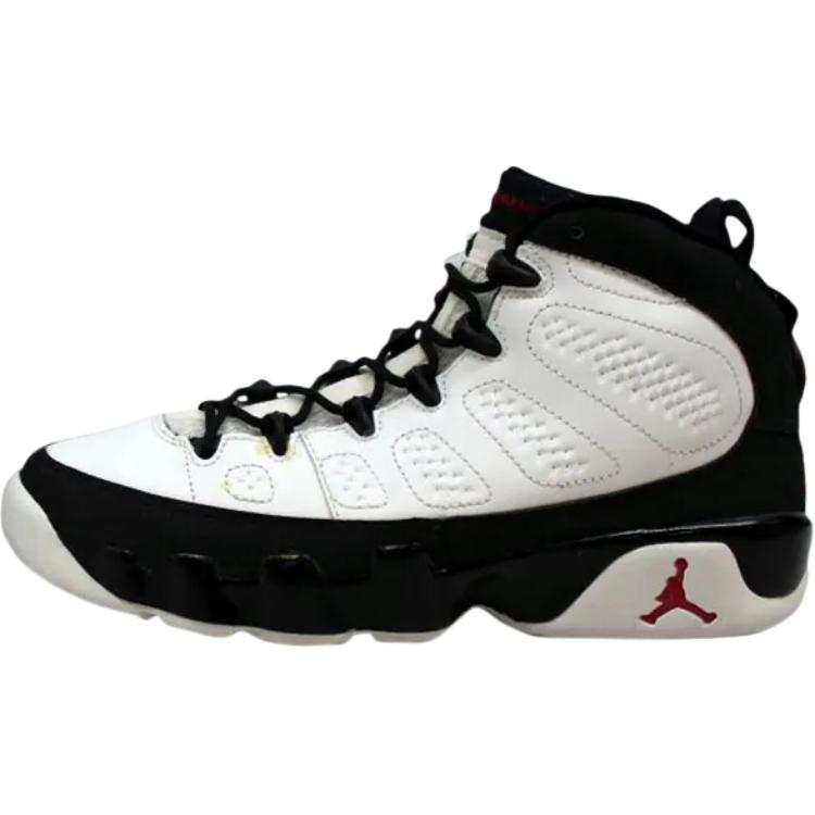 Jordan Jordan Air Jordan 9 High top Children's Basketball Shoes Black White Teenagers