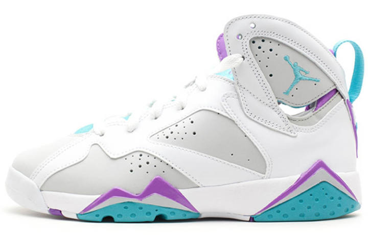 Jordan Jordan Air Jordan 7 Retro 'Natural Grey Blue' Leather Slip Resistant Cushioning Abrasion Resistant High top