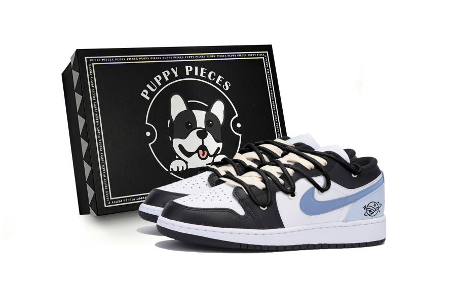 Jordan Jordan Air Jordan 1 Slip Resistant Low top Children's Basketball Shoes Black Teenagers