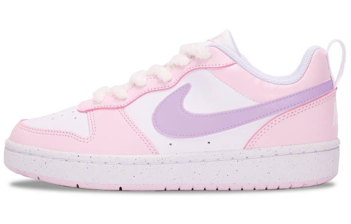 Nike Nike Court Borough Low Synthetic Leather Low top Skateboard Shoes Purple Kids'