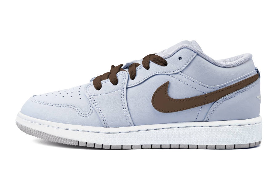 Jordan Jordan Air Jordan 1 Low top Children's Basketball Shoes Dark Brown Teenagers