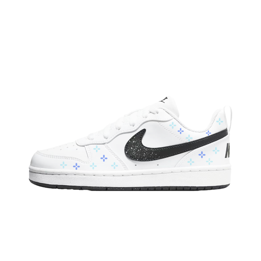 Nike Nike Court Borough Mirror Frost Blue Synthetic Leather Abrasion Resistant Slip Resistant Low top Skateboard Shoes Blue