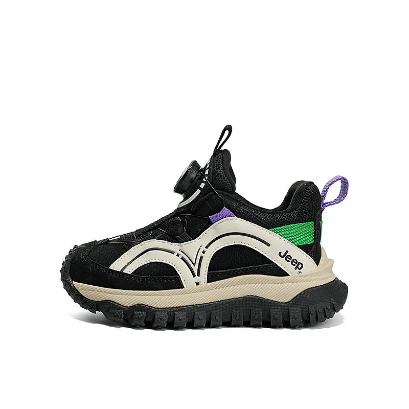 Jeep Fabric Anti Kick Abrasion Resistant Slip Resistant Low top Kids' Running Shoes Kids'
