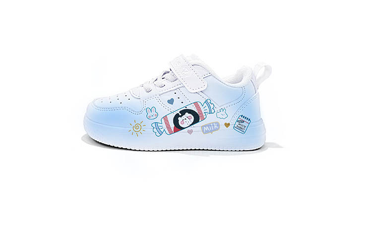 ZUOLENGCHAN Synthetic Leather Abrasion Resistant, Breathable, Lightweight Low top Kids' Skateboarding Shoes White Kids'