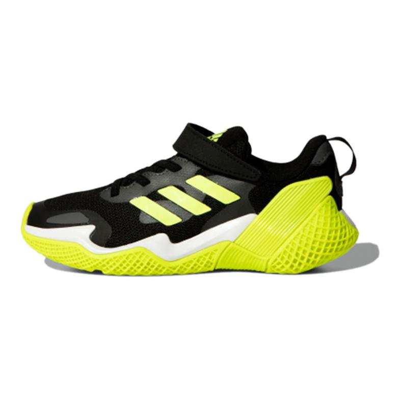 Adidas Adidas 4Uture Rnr El K Breathable Low top Kids' Running Shoes Black Yellow Kids'
