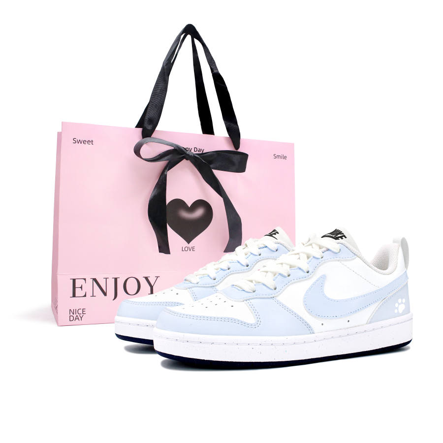 Nike Nike Court Borough Ice Blue Kitten Shopping Bag Slip Resistant, Abrasion Resistant, Breathable