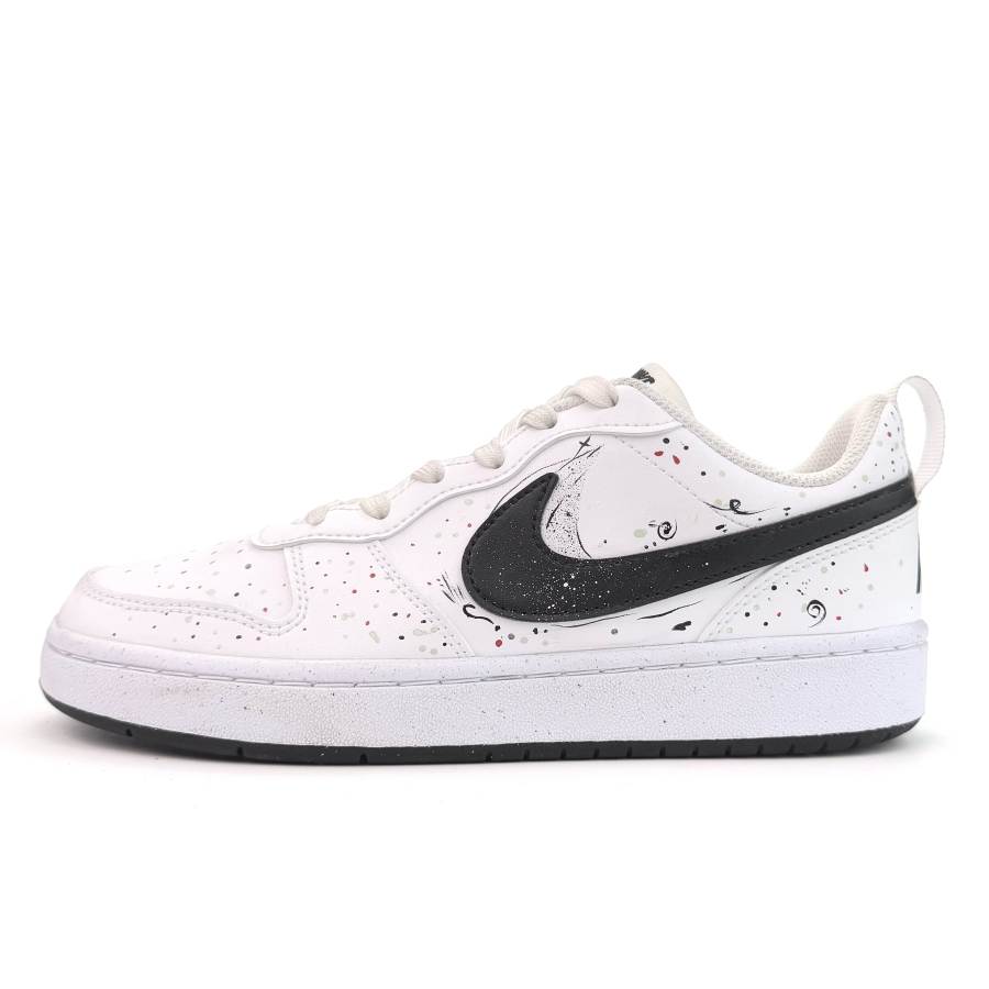 Nike Nike Court Borough Spring Summer Shiro Shoes Graffiti Hand Drawn Ink Splatter Lightweight Cushioning Breathable Low top