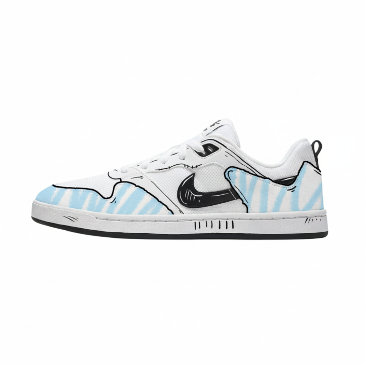 Nike Nike SB Alleyoop Sky Graffiti Mesh Slip Resistant Low top Skateboard Shoes Unisex