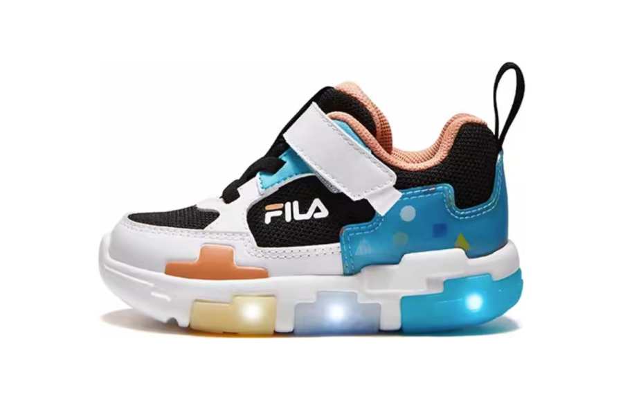 FILA KIDS Comfortable Abrasion Resistant Low top Toddler Shoes Blue, Orange, White Infant And Toddler