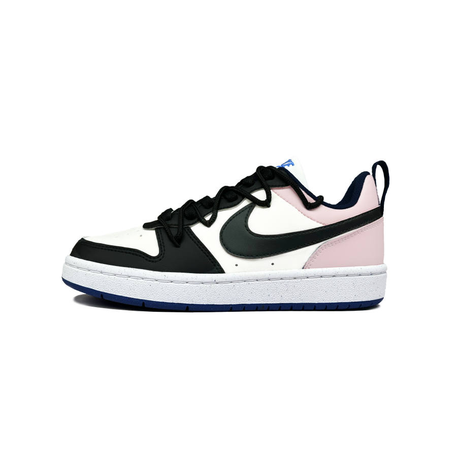 Nike Nike Court Borough LOW RECRAFT Breathable Low top Kids' Skateboarding Shoes Black Pink Teenagers