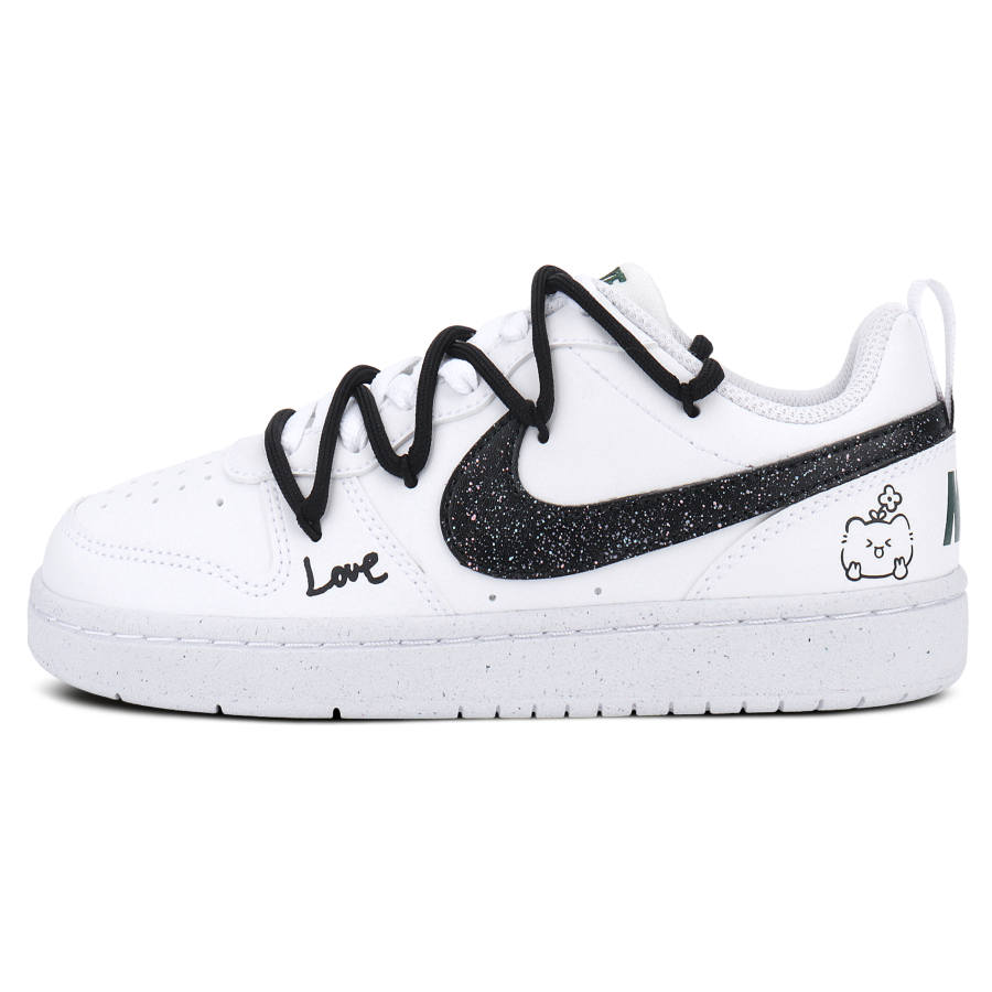 Nike Nike Court Borough Synthetic Leather Low top Kids' Skateboarding Shoes Teenagers