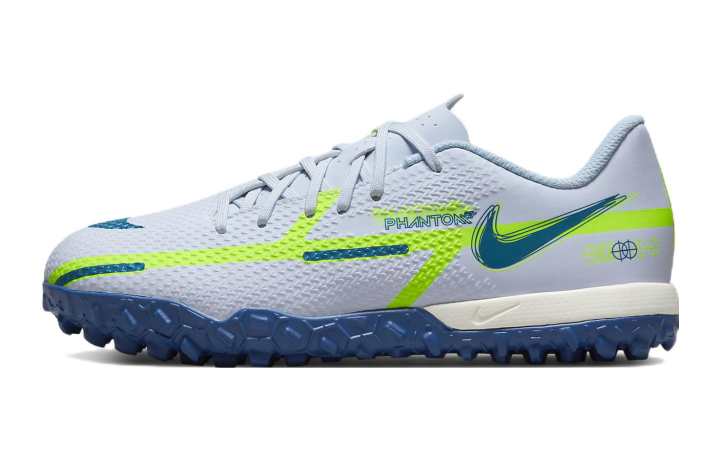 Nike Nike Phantom GT 2 Academy TF Junior Grassland Slip Resistant Cushioning Abrasion Resistant Low top Soccer Shoes Blue