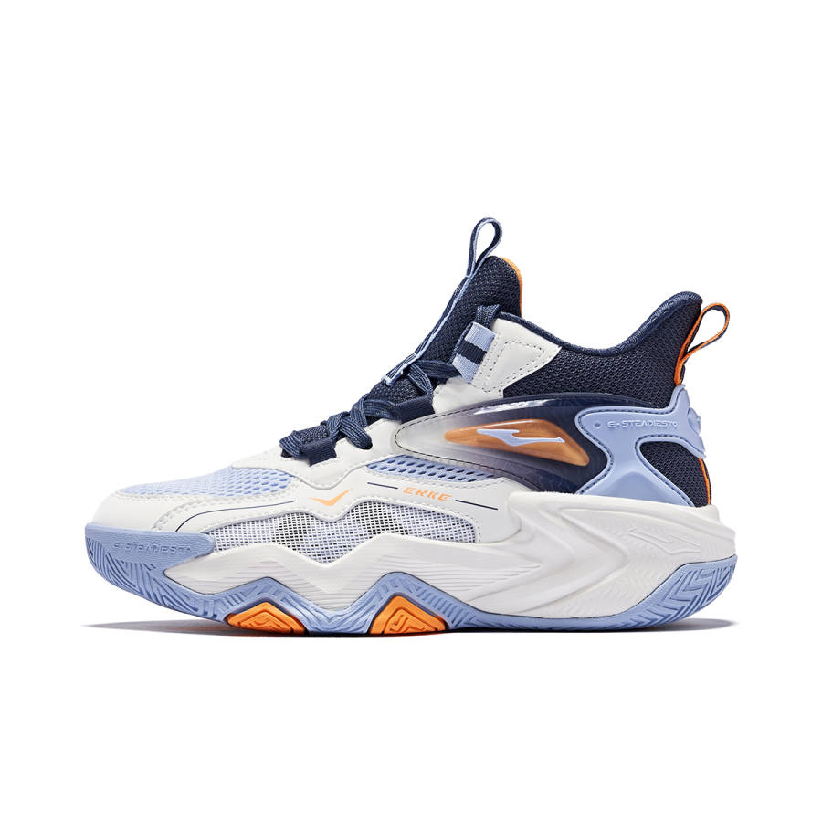 ERKE KIDS Slip Resistant Cushioning Abrasion Resistant Rebound High top Basketball Shoes