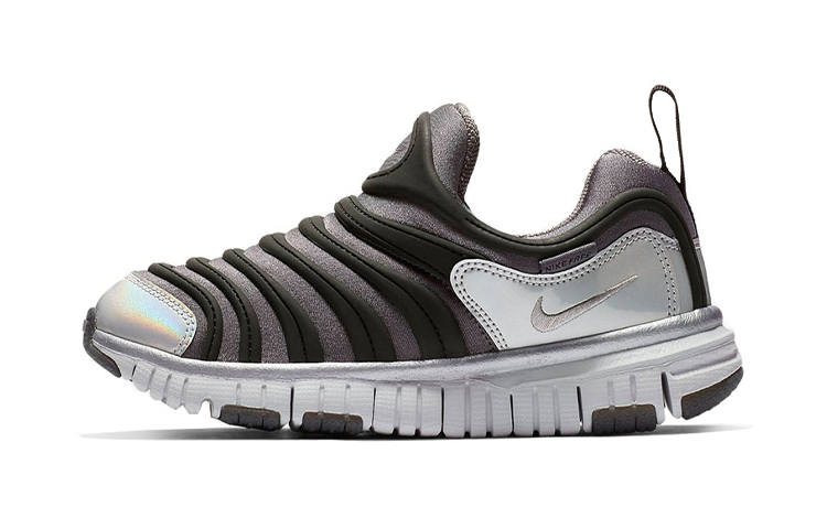 Nike Nike Dynamo Free Anti Slip Wear Resistant Kids Lifestyle Shoes Black Silver Children Aged 3 7 Years Old