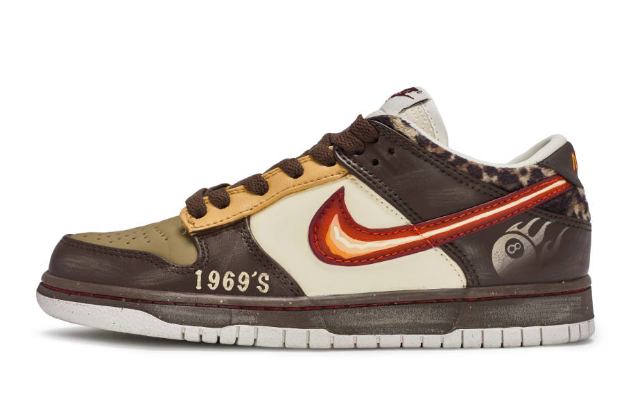 Nike Nike Dunk Walking Planet, Vintage Brown Eight Slip Resistant Slip Resistant Low top Skateboard Shoes Women's