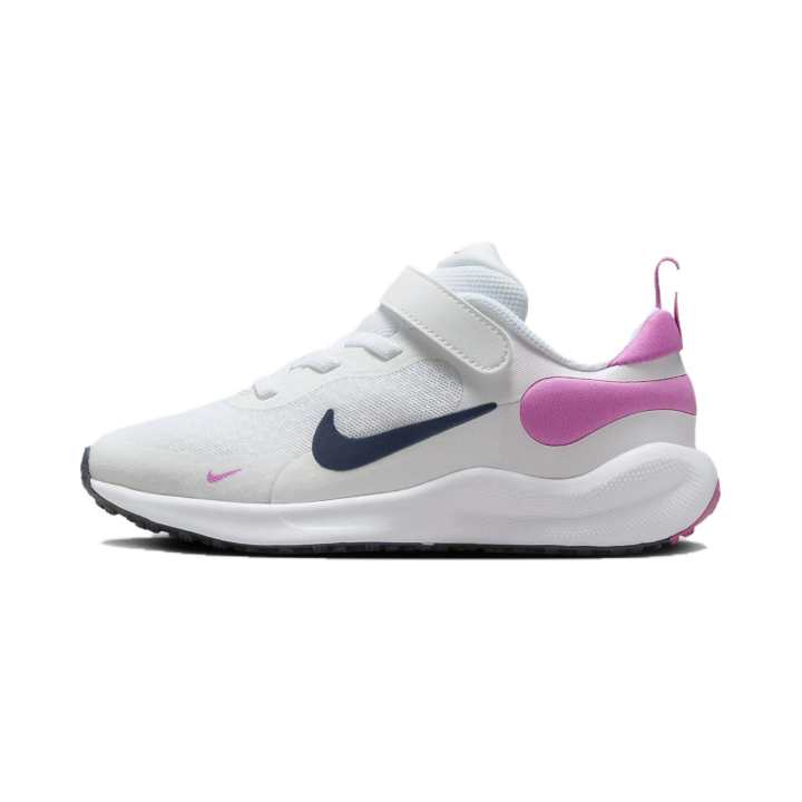 Nike Nike REVOLUTION 7 Breathable Low top Kids' Running Shoes White Pink Children Aged 3 7 Years Old