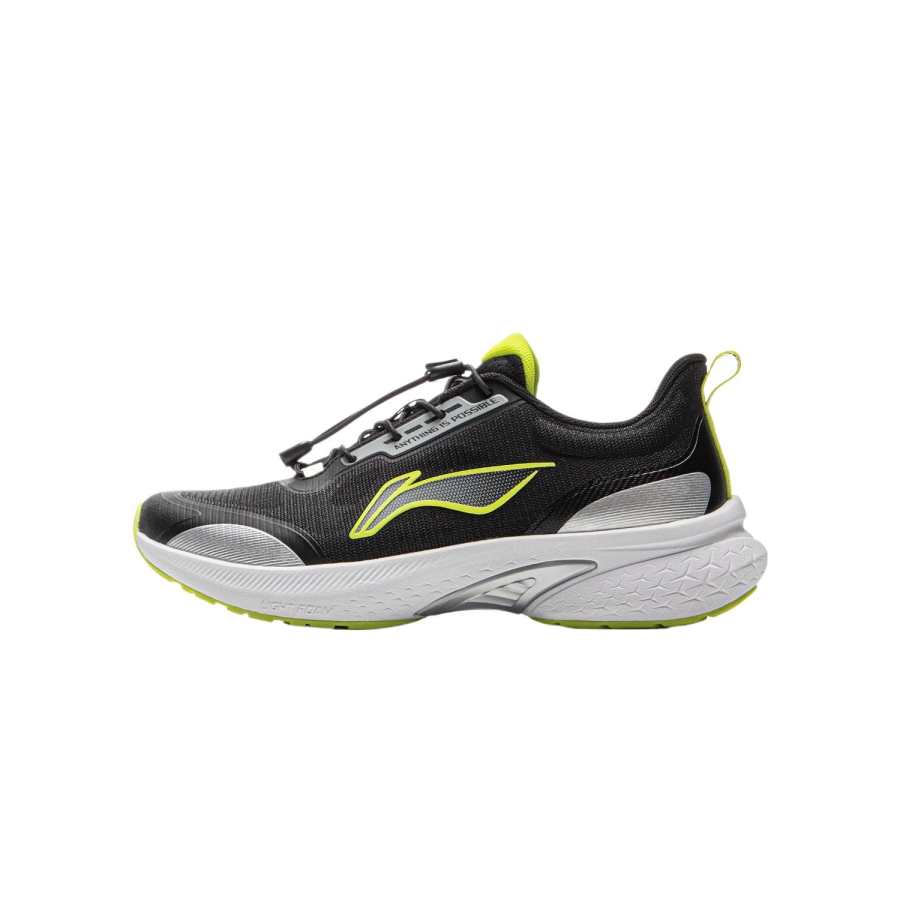 Li-Ning YOUNG Li Ning YOUNG Running Abrasion Resistant Breathable Support Low top Running Shoes Black Kids'