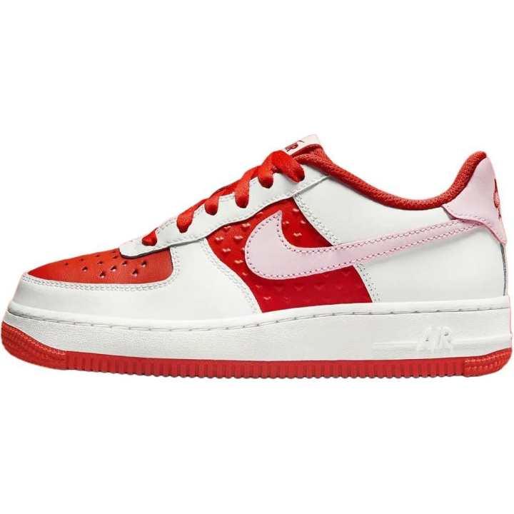 Nike Nike Air Force 1 Low top Skateboard Shoes White Red Unisex