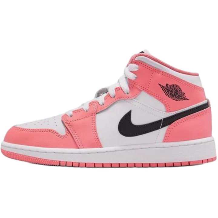 Jordan Jordan Air Jordan 1 Mid top Basketball Shoes Pink Unisex