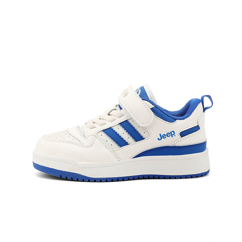 Jeep Abrasion Resistant Low top Kids' Skateboarding Shoes Beige Baby Blue Kids'