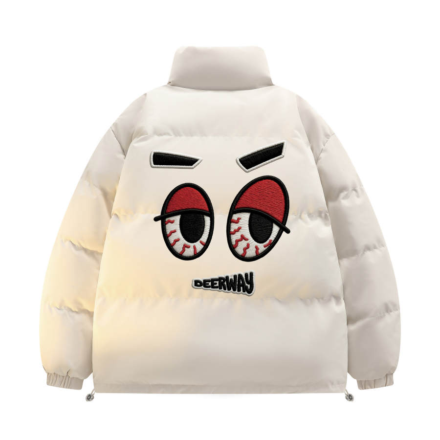 DEERWAY Puffer Jackets Unisex Stand Collar Thickened Padded Puffer Jacket