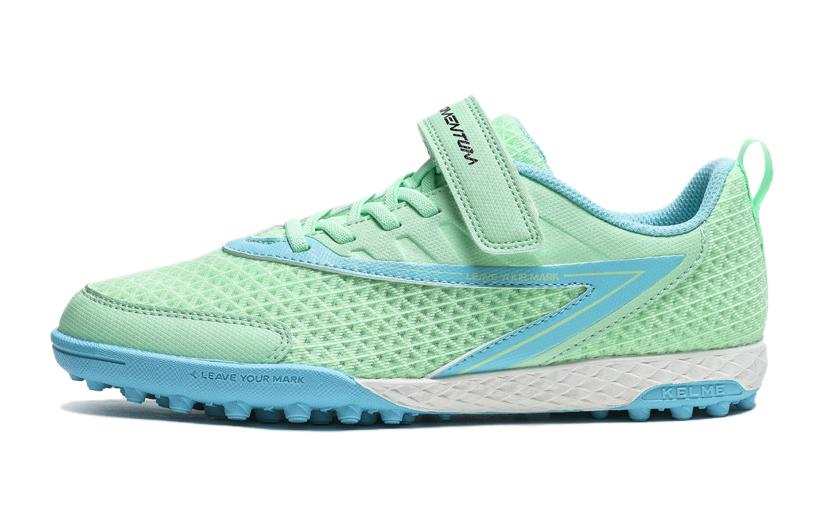 KELME Synthetic Leather, Textile Low top Kids' Soccer Shoes Green Blue Kids'