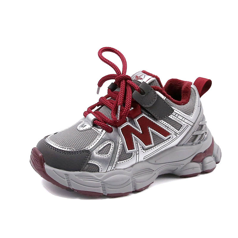 CHAOGONG Fleece Lined Fashion Trend Versatile Comfortable Thermal Athleisure Children's Cotton Shoes Kids'