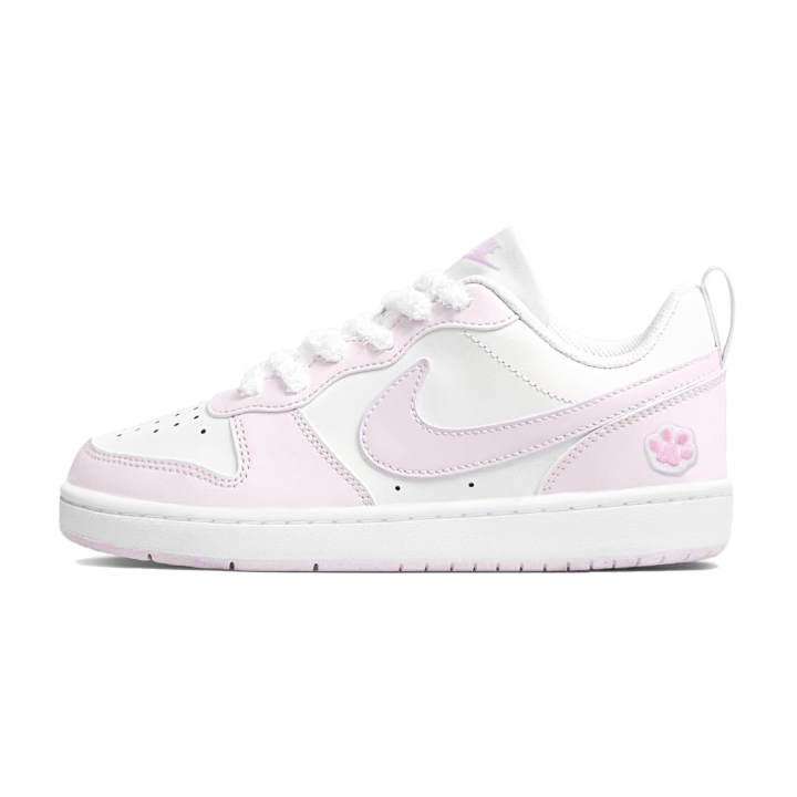 Nike Nike Court Borough Low top Kids' Skateboarding Shoes White Pink Teenagers