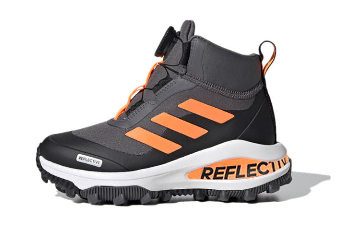 Adidas Adidas Fortarun Comfortable Boots Gray Orange Kids'