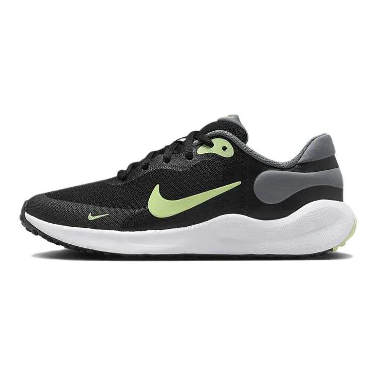 Nike Nike REVOLUTION 7 Abrasion Resistant Abrasion Resistant Low top Kids' Running Shoes Black Green Kids'