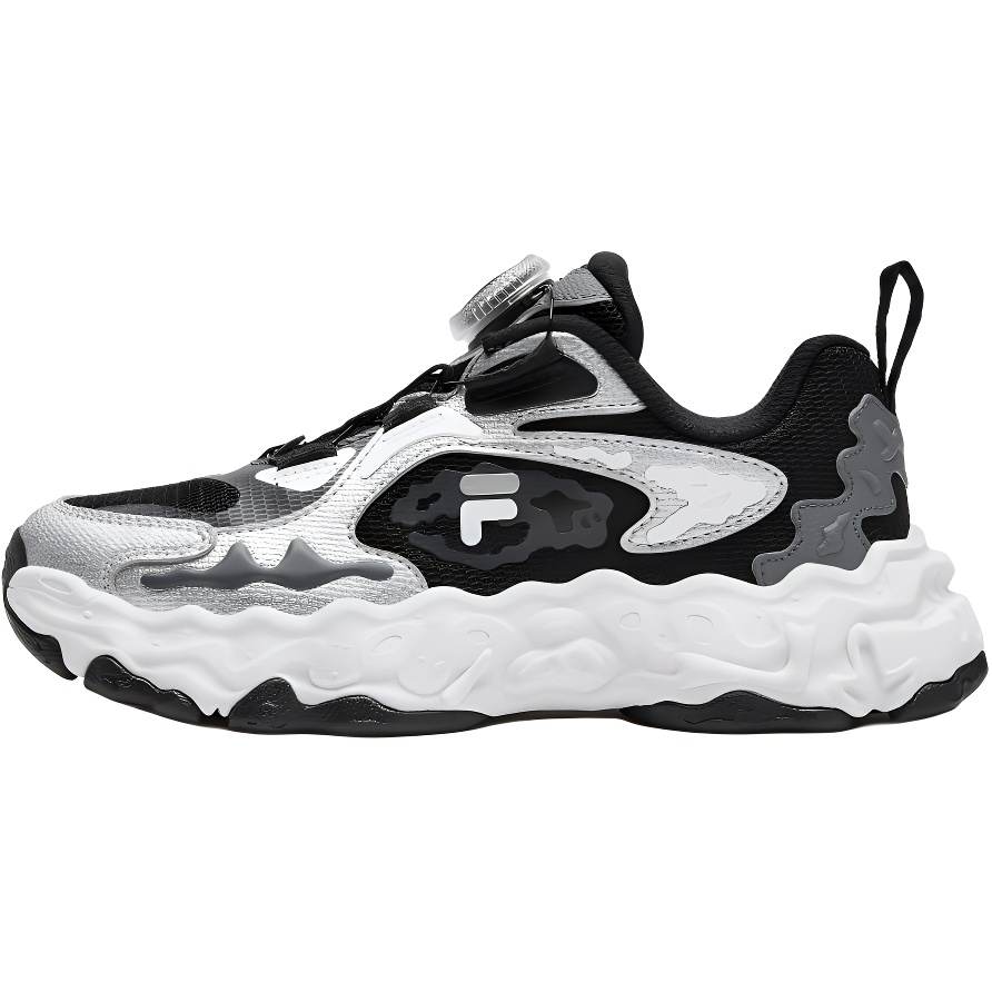 FILA KIDS Lightweight Cushioning Running Shoes Black/Space Silver Kids'