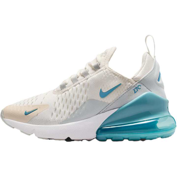 Nike Nike Air Max 270 Mesh Low top Running Shoes Pearl White/Blue/Light Silver Unisex