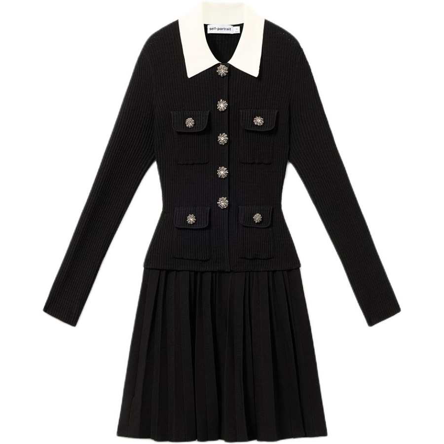 Self-portrait Self portrait Long Sleeved Dress Women's