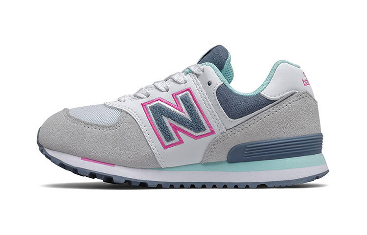 New Balance New Balance NB 574 Low top Kids' Running Shoes Gray Pink Children Aged 3 7 Years Old