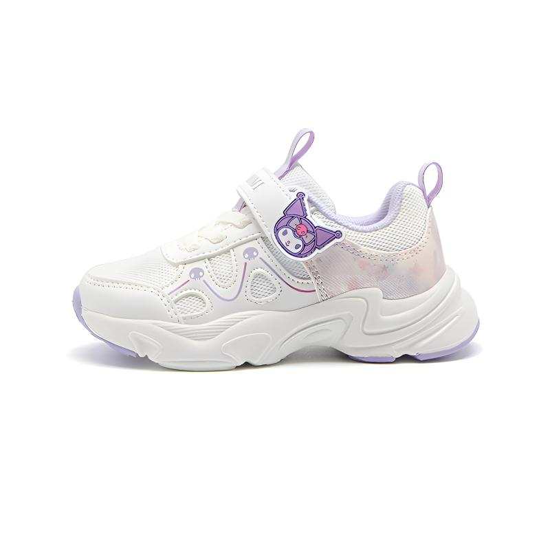 Sanrio Kuromi Synthetic Leather, Textile Abrasion Resistant Lightweight Cushioning Low top Running Shoes Kids'