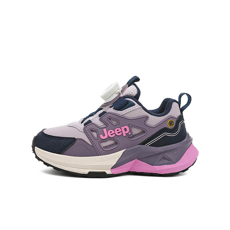 Jeep Synthetic Leather, Textile Cushioning, Wear Resistant Low top Kids Lifestyle Shoes