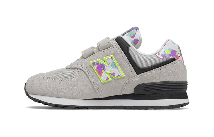 New Balance New Balance NB 574 Comfortable Kids Lifestyle Shoes Gray Black Multicolor Children Aged 3 7 Years Old