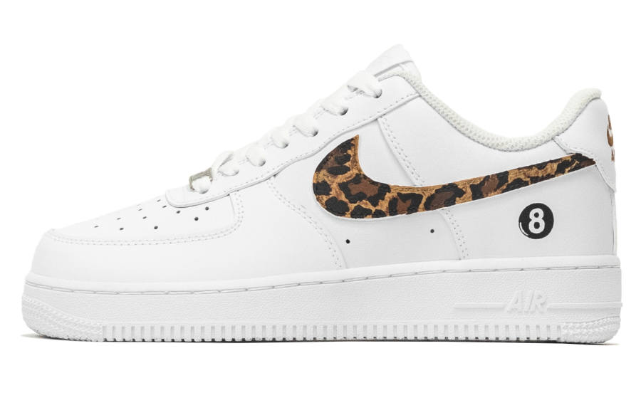 Nike Nike Air Force 1 Billiard Baby Leather Low top Kids' Skateboarding Shoes White Coffee Color Unisex