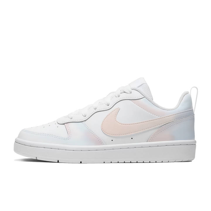 Nike Nike Court Borough Blue Powder Glaze Leather Cushioning Breathable Slip Resistant Low top Kids' Skateboarding Shoes