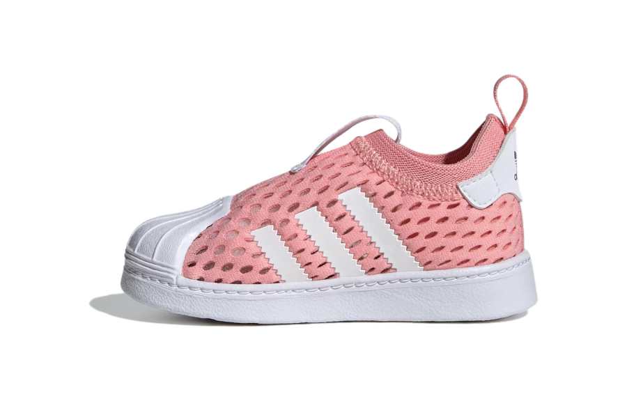 Adidas Originals SUPERSTAR 360 2.0 BOOTS Low top Skateboard Shoes, Athletic Shoes Pink White Infant And Toddler