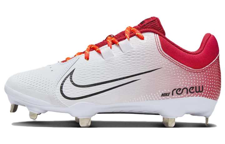 Nike Nike Hyperdiamond 4 Low top Training Shoes White Red Unisex