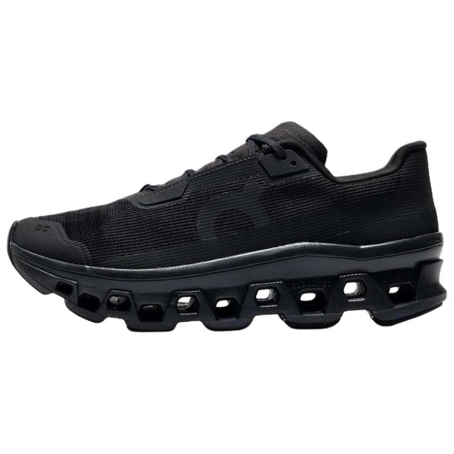 On On Cloudmonster Void Breathable Low top Running Shoes Men's Black