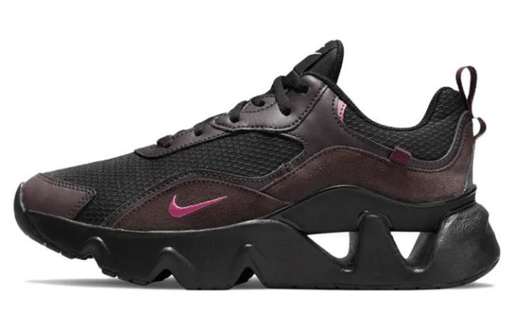Nike Nike RYZ 365 2 Leather Cushioning Slip Resistant Breathable Low top Casual Shoes Black Red Unisex