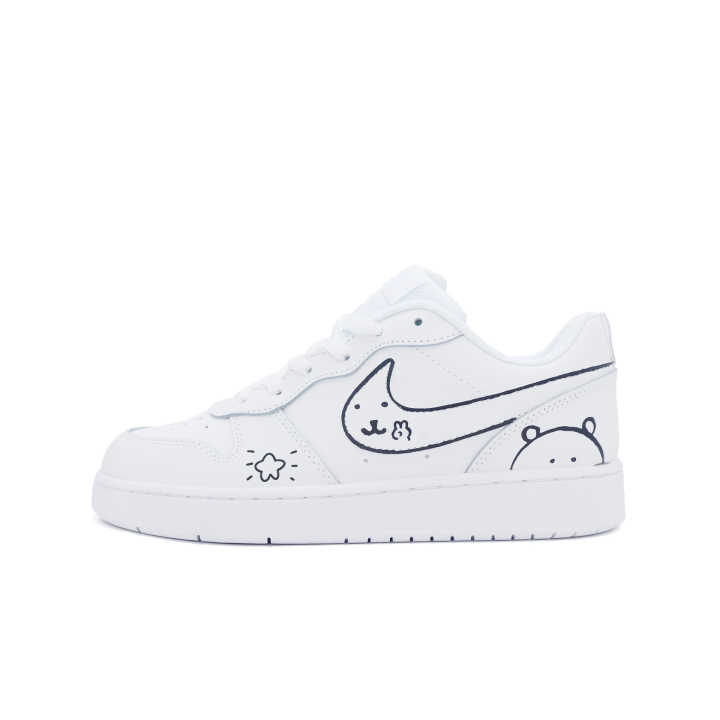 Nike Nike Court Borough Hi Brother Leather Slip Resistant Cushioning Abrasion Resistant