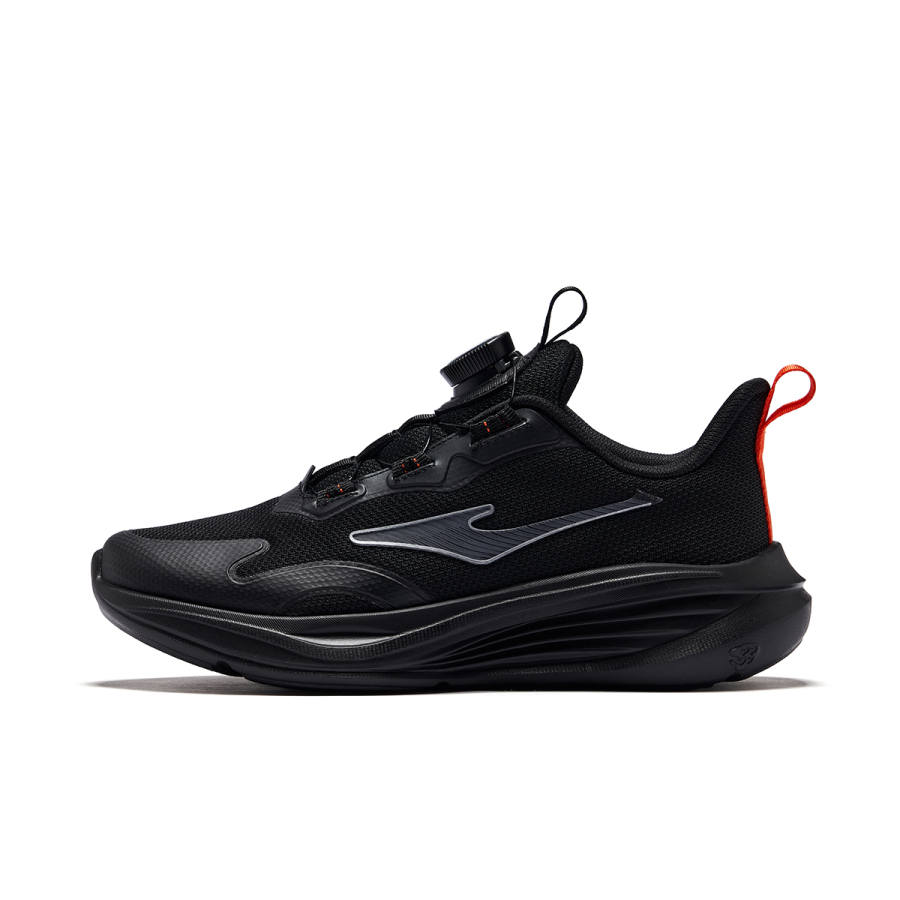 ERKE KIDS Beauty Flight 2 Slip Resistant Anti Kick Cushioning Breathable Running Shoes Jet Black/Carbon Gray Teenagers