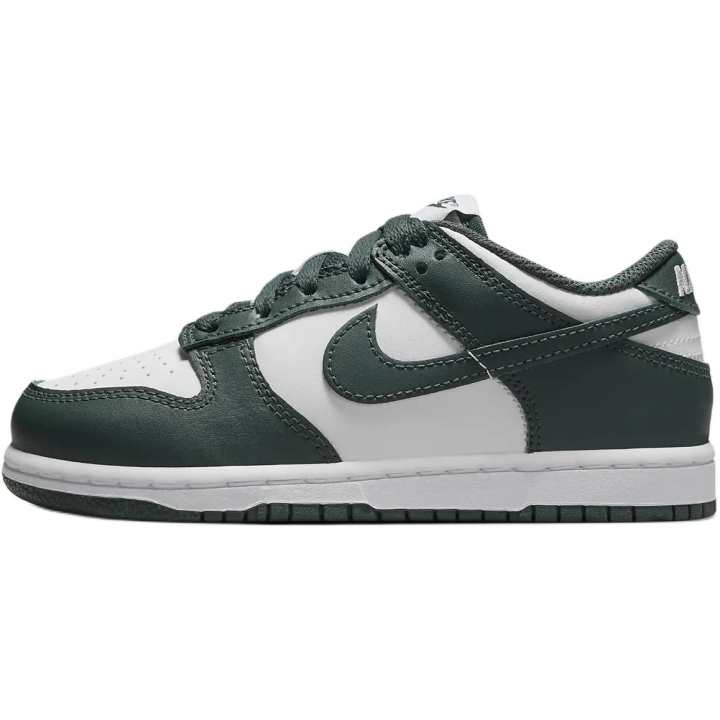 Nike Nike Dunk Comfortable Slip Resistant Abrasion Resistant Low top Kids' Skateboarding Shoes Green White