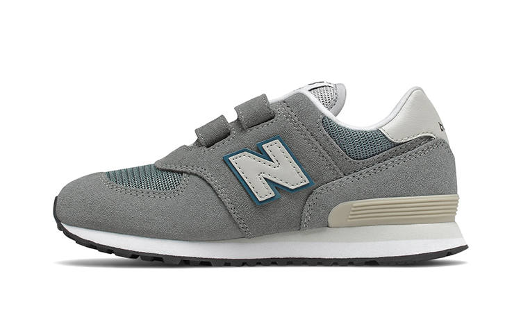 New Balance New Balance NB 574 Cushioning, Wear Resistant Low top Kids' Running Shoes Gray Blue Children Aged 3 7 Years Old