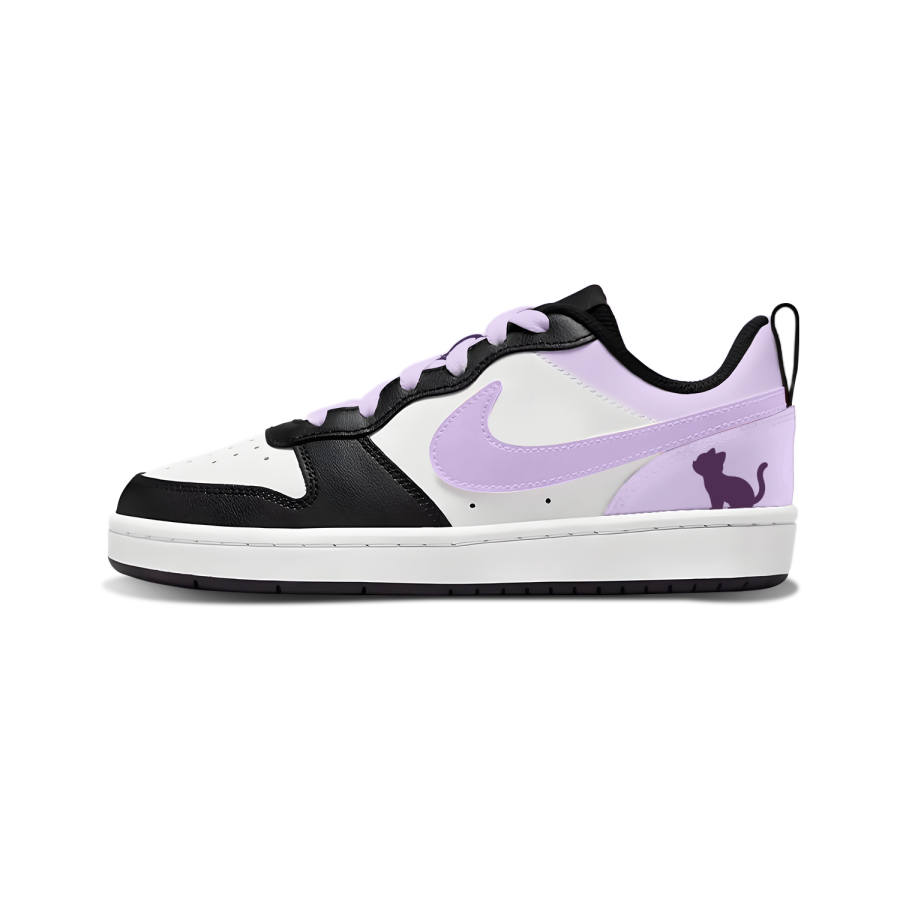 Nike Nike Court Borough Leather Cushioning Abrasion Resistant Cushioning, Wear Resistant Low top Skateboard Shoes Kids'